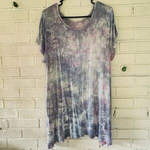 Tie-Dye Women's Tunic Dress